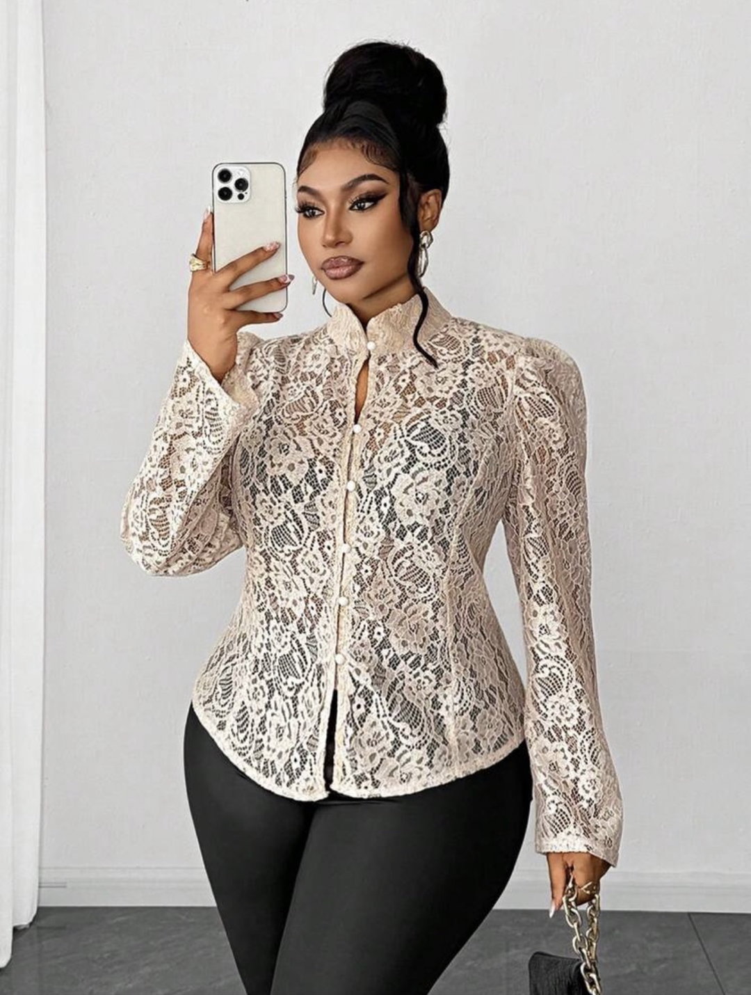 Chemise femme transparente top model