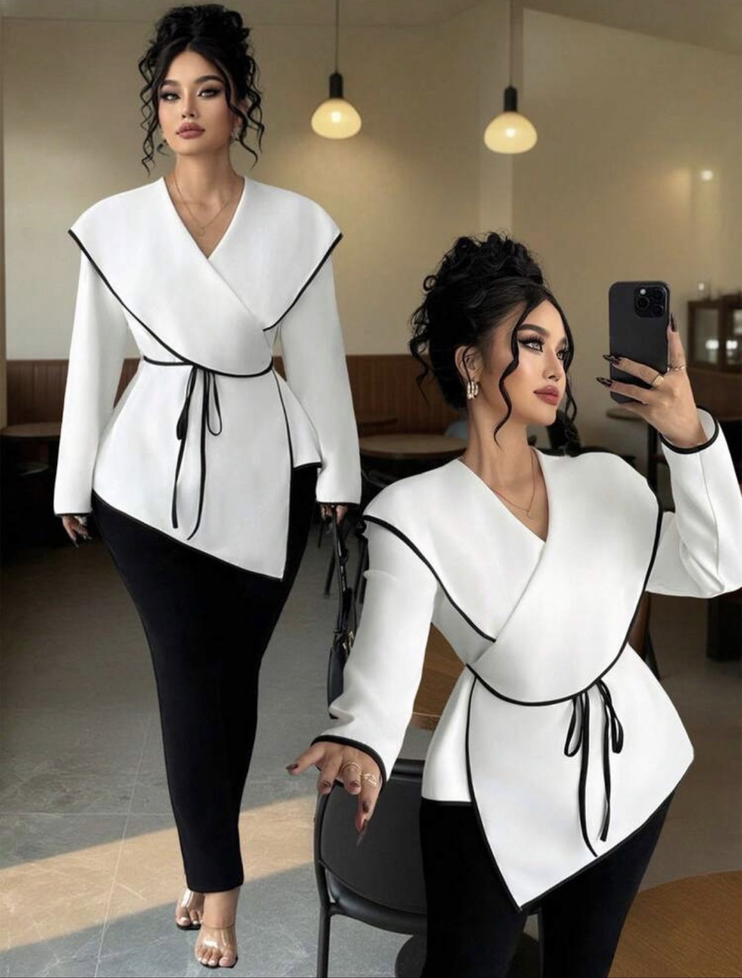 Chemise model perplexe
