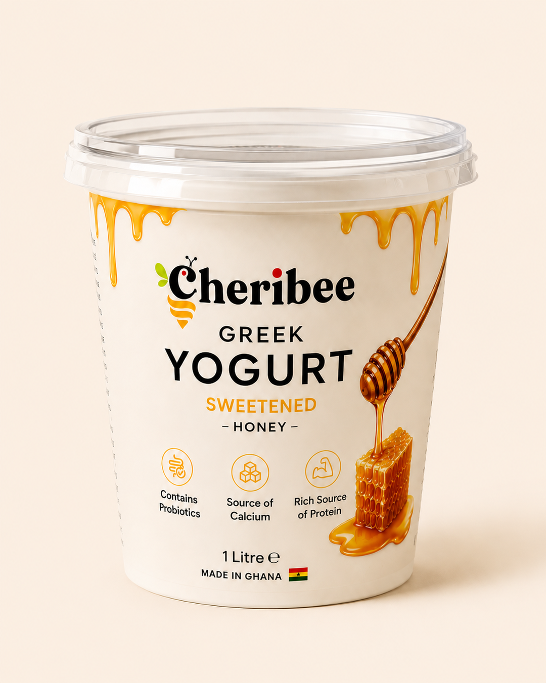 Honey-Sweetened Greek Yogurt (1 litre)