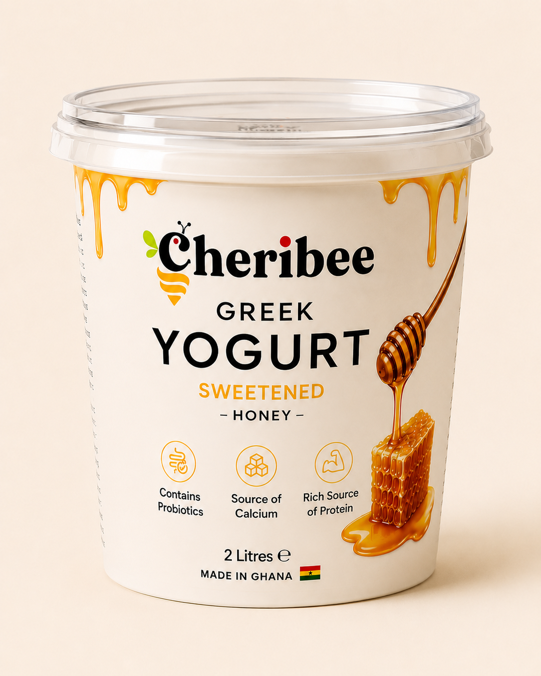 Honey-Sweetened Greek Yogurt (2 litres)