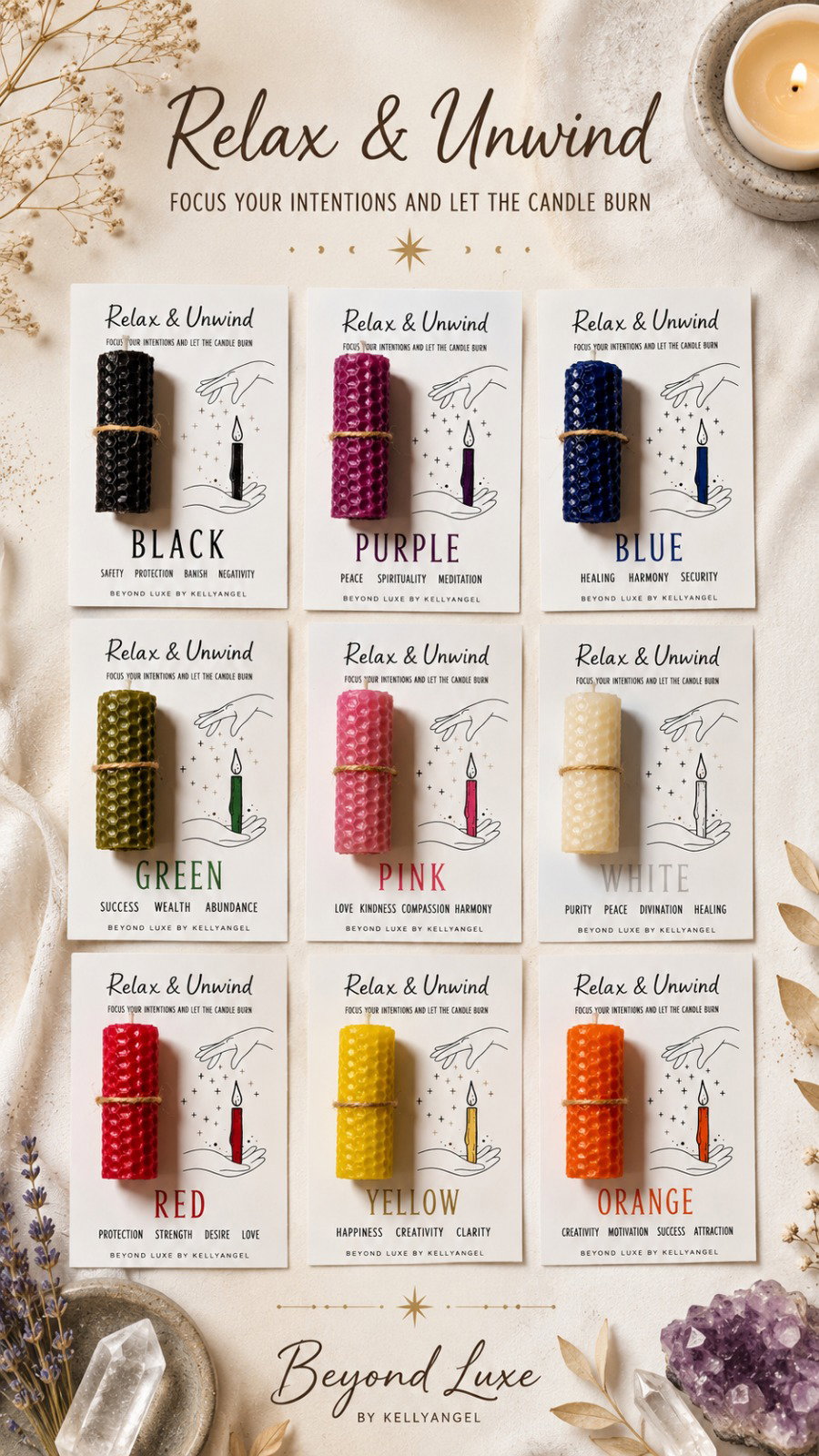 Mini Beeswax Candles