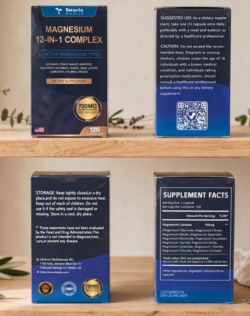 Vitamine magnesium 12 en 1,complement alimentaire_0