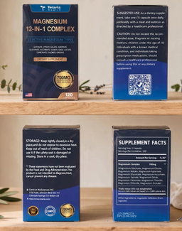 Vitamine magnesium 12 en 1,complement alimentaire