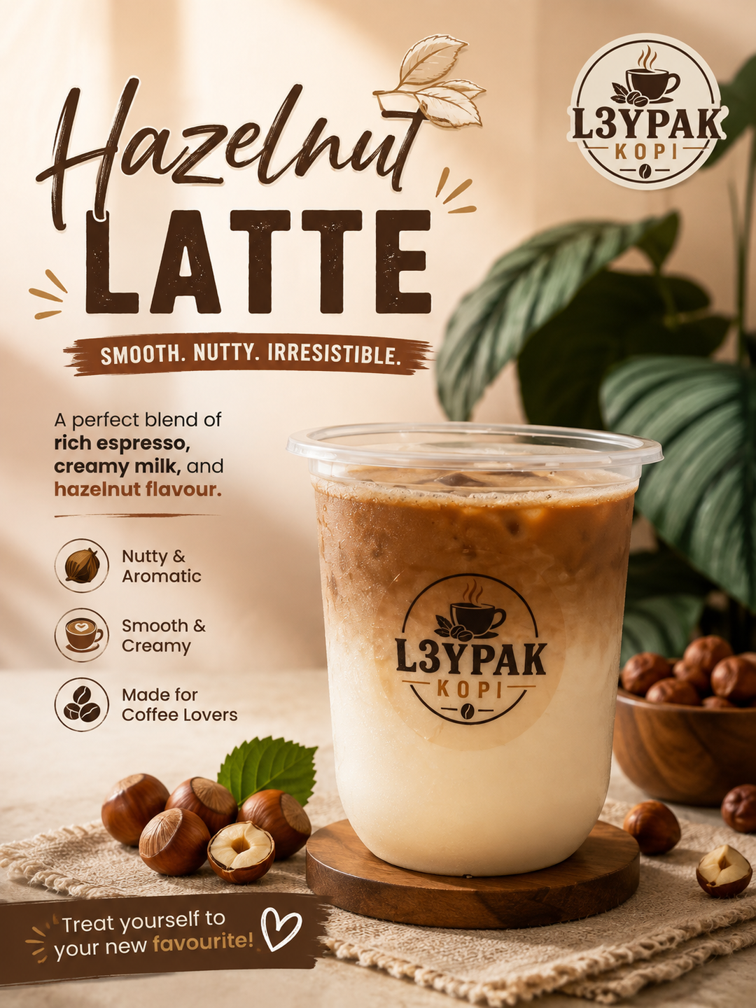 Iced Hazelnut Latte