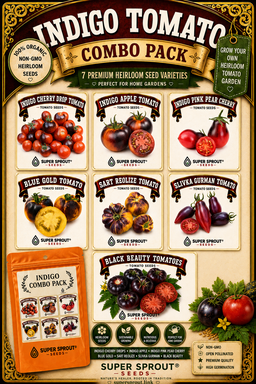 Indigo tomato combo pack x 7 packs 10 seeds.