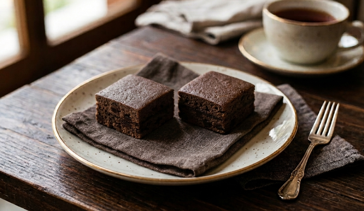 Choco steamed rice cake (6cm×6cm small size 2pcs)_0