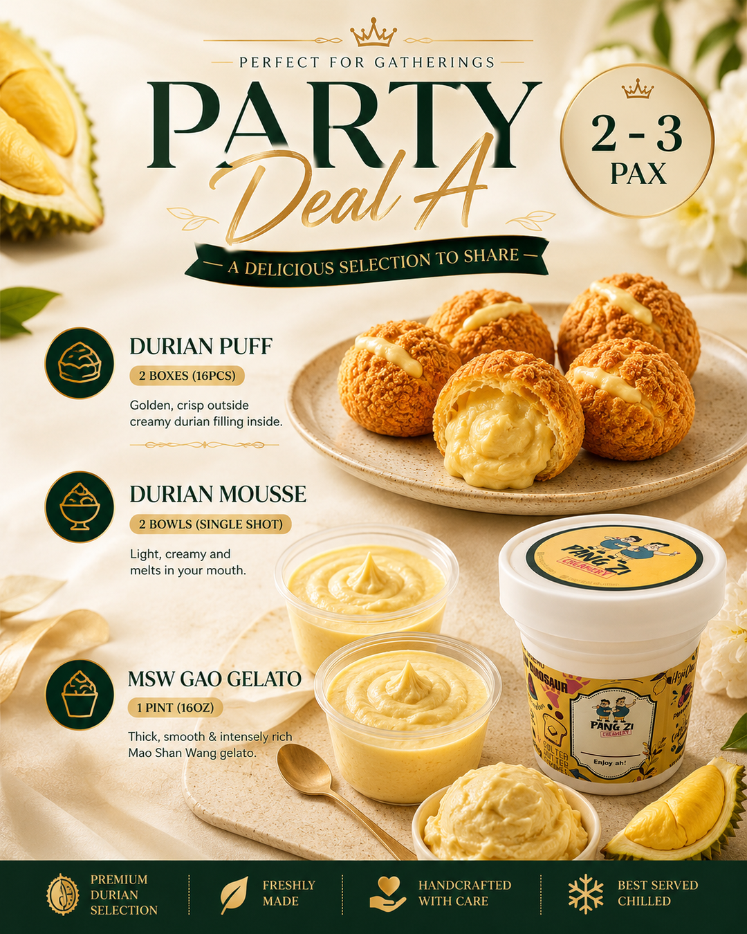 Party Deal A (2-3pax)