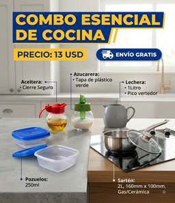 Combo esencial de Cocina 5 en 1 