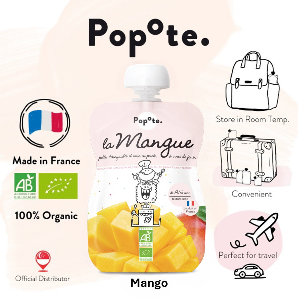 Popote Organic Mango Puree 120g (Exp 28 Aug 27)_0