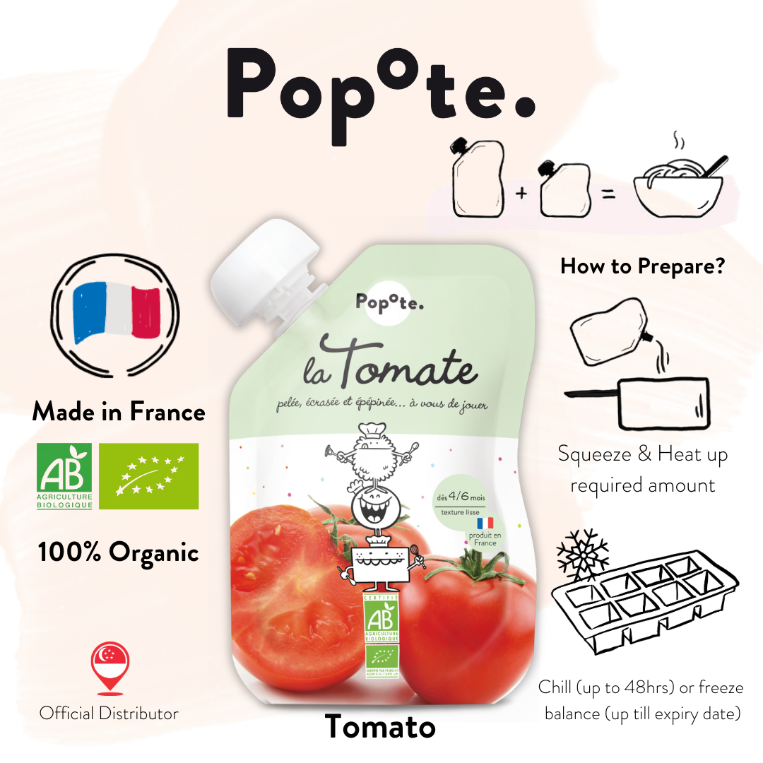 Popote Organic Plums and Pear Puree 120g (Exp 28 Oct 27)