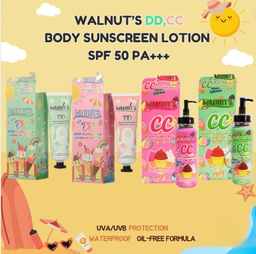 Walnut's - CC Body Sunscreen Lotion SPF 50 PA+++ 200ml (Pink) | Wholesale Skincare & Body Care Singapore