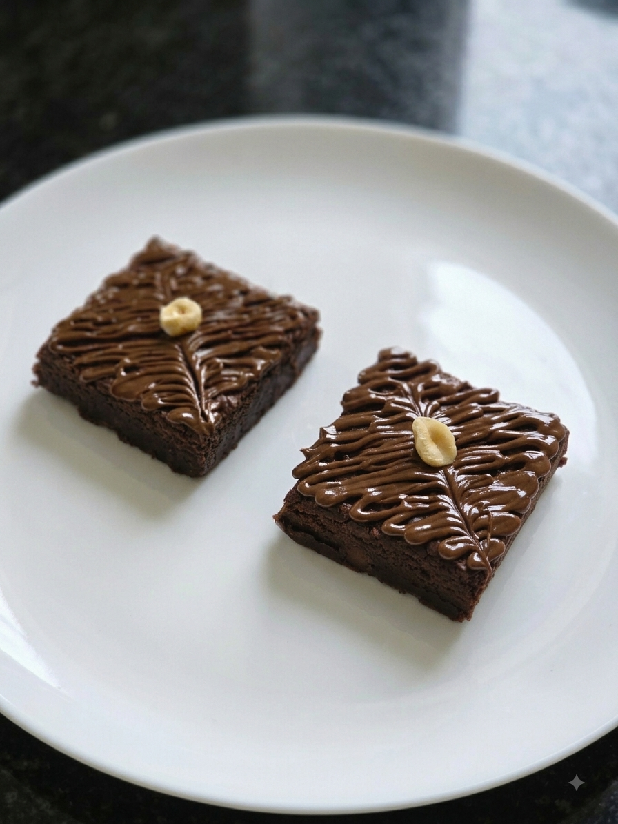 Nutella Drizzle Brownie