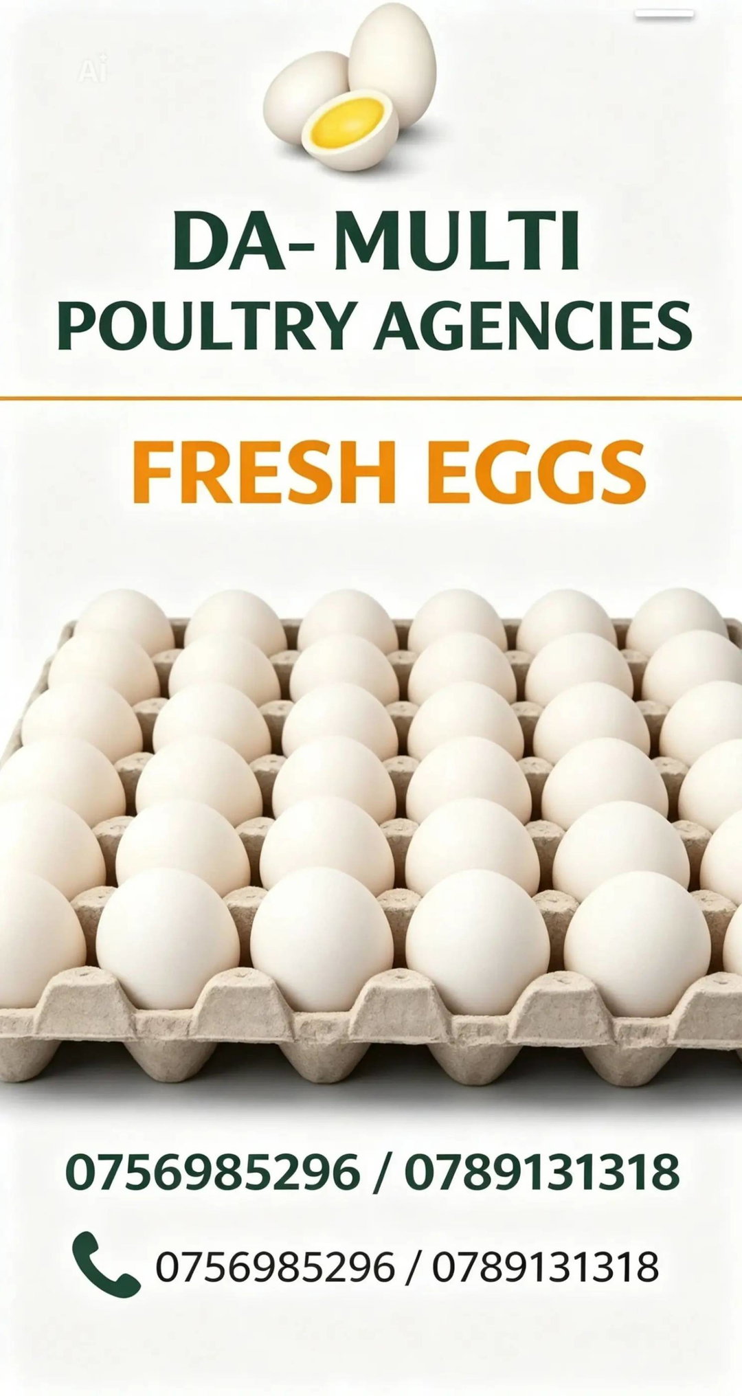 Local chicken eggs