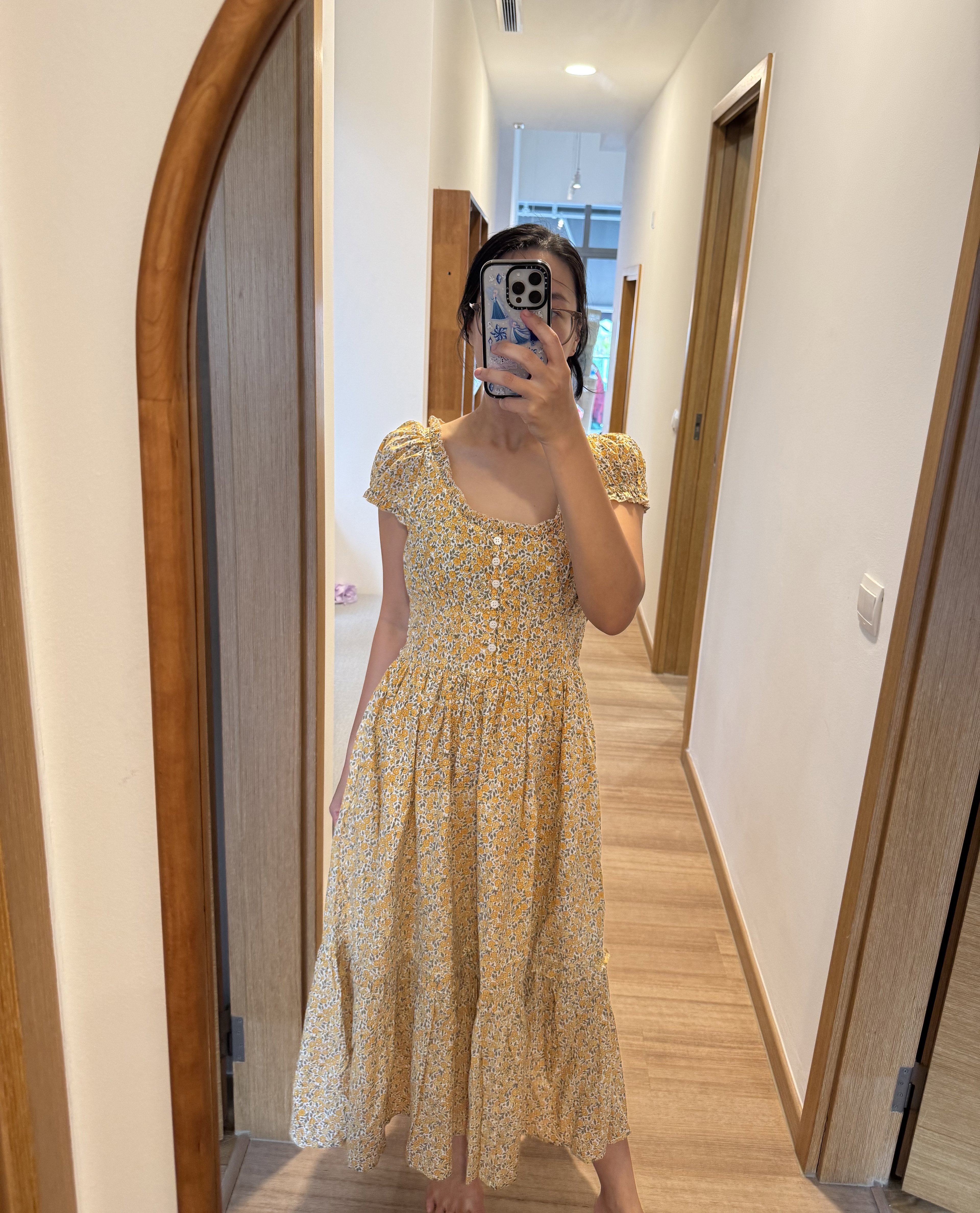 Cecily Dress in Hedgerow Marigold - Preorder_1