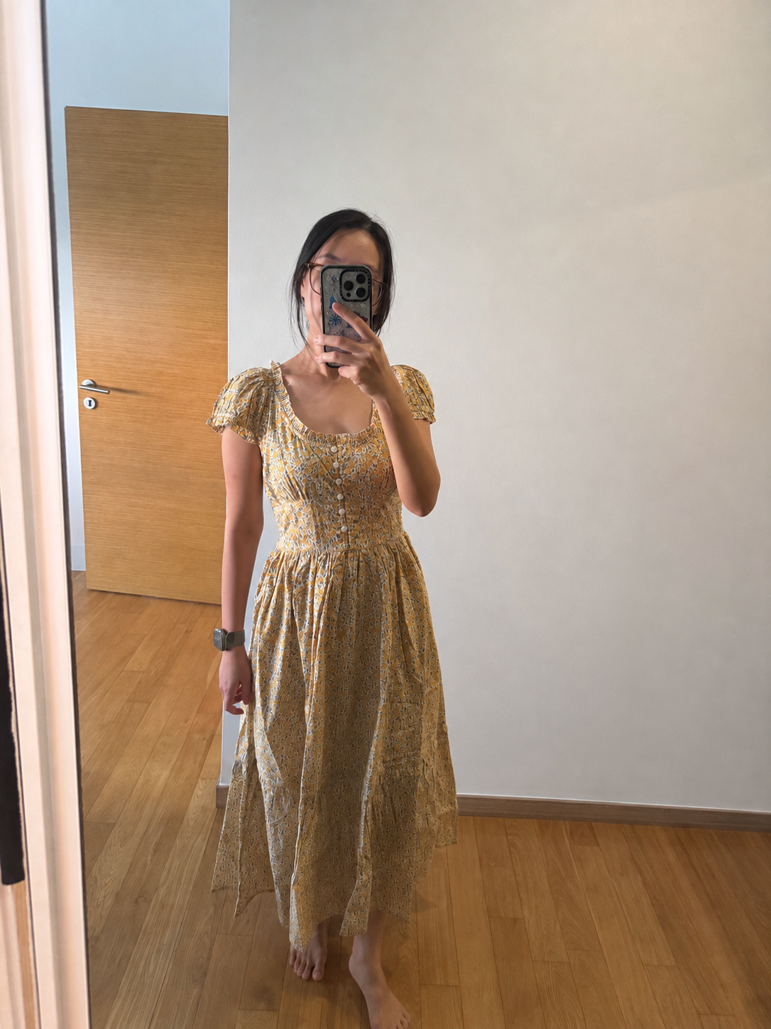Cecily Dress in Hedgerow Marigold - Preorder_2