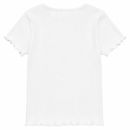 Minoti Girls T-Shirt | Ribbed  | White 