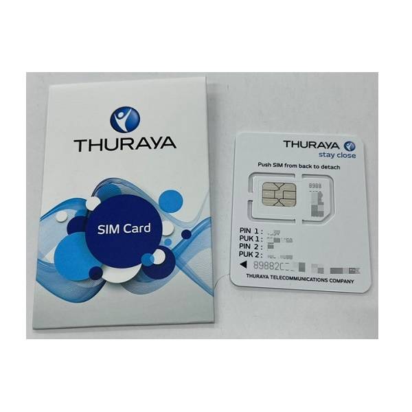 Carte Thuraya SIM Prepaid , avec frais d'activation