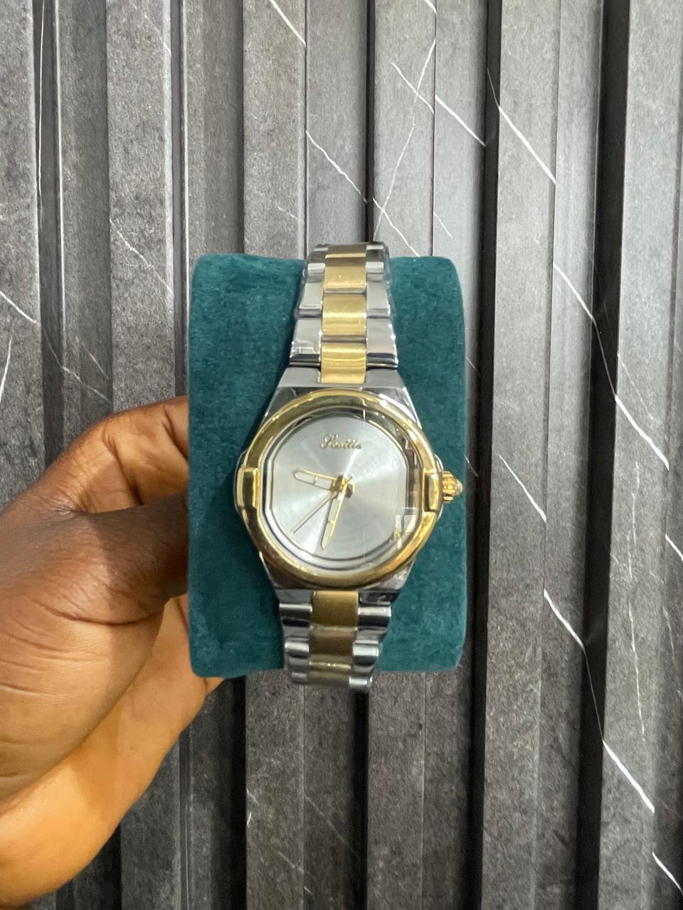 Glitz Two-Tone White Dial Watch_0