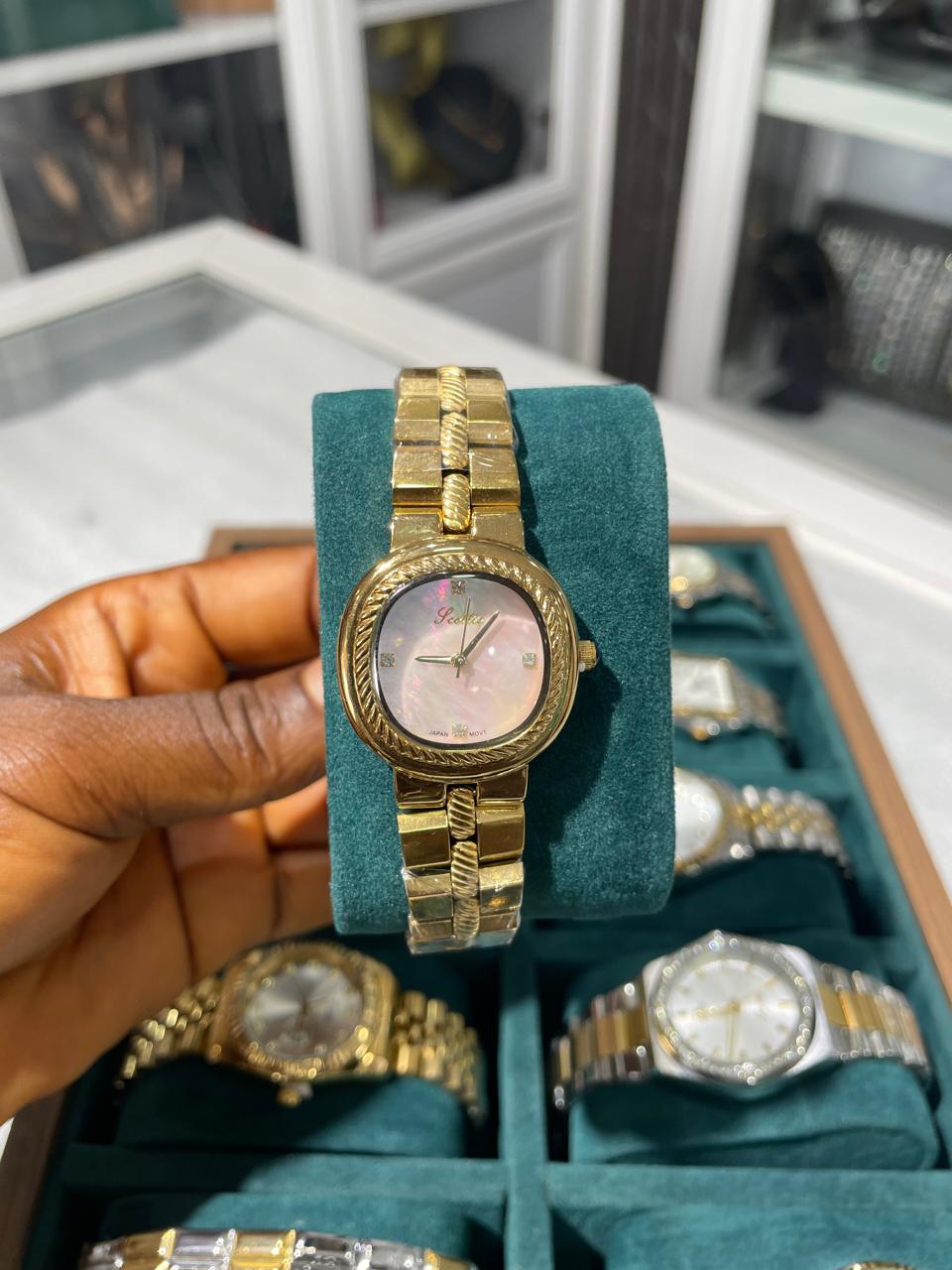 Glitz Two-Tone Oval Watch_0