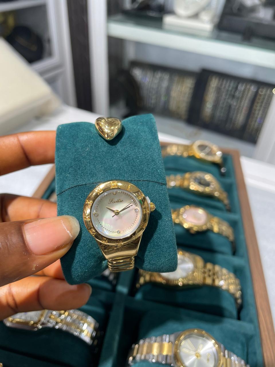 Glitz Gold Petite Crystal Watch