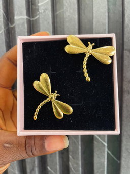 Gold Butterfly Earrings