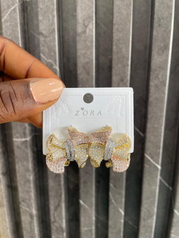 Gold Bow Earrings