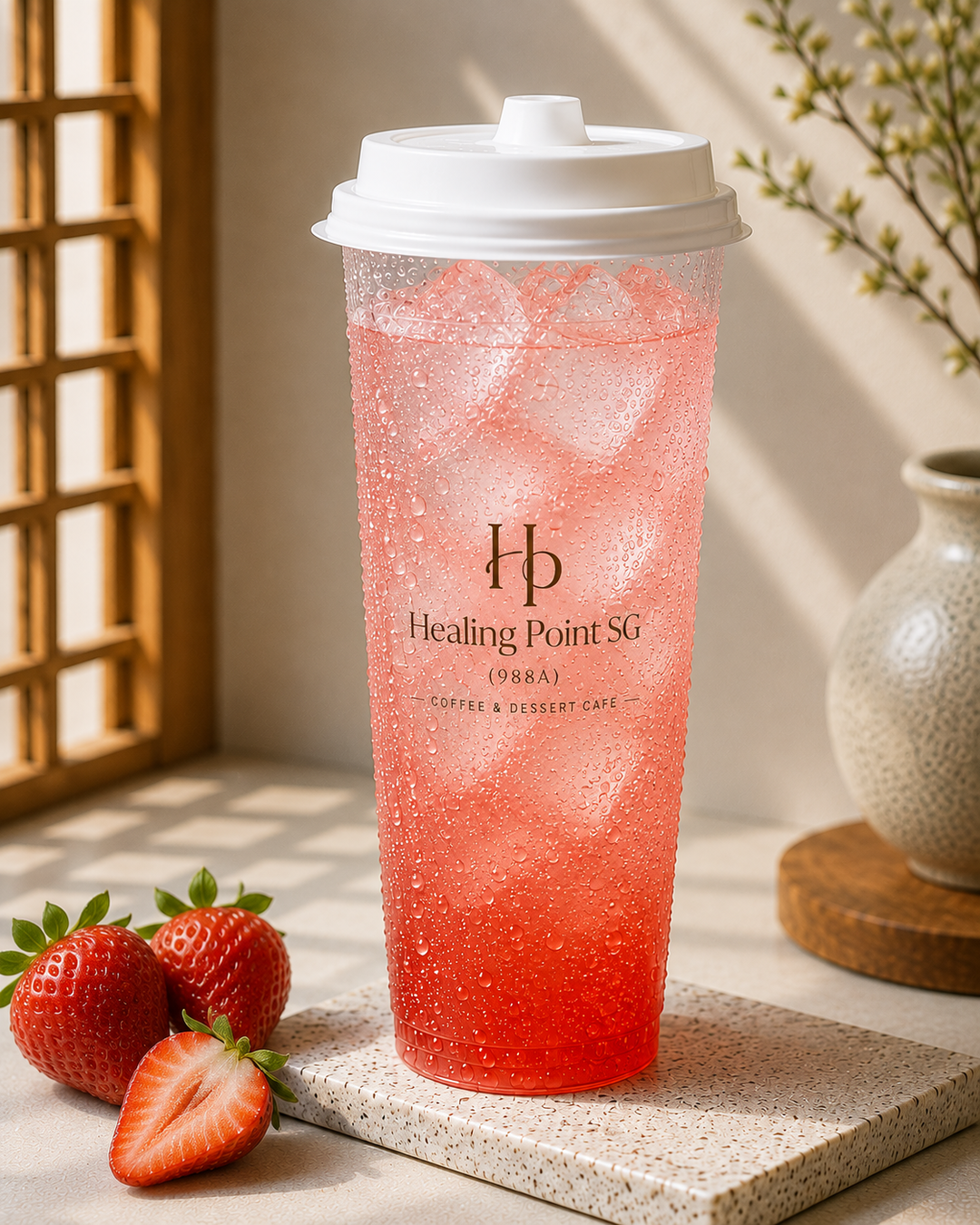 Strawberry soda