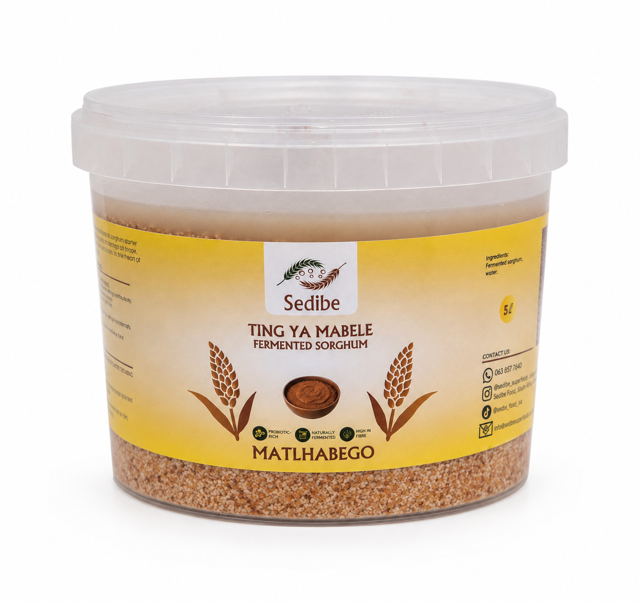 Matlhabego (Fermented sorghum starter bucket ) 5L_0