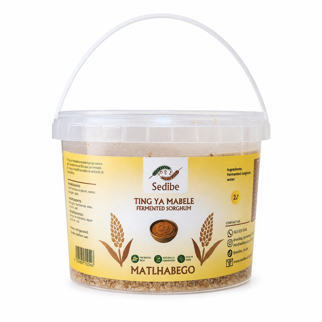 Matlhabego 2L (Fermented sorghum starter bucket) Not available for Courier _0