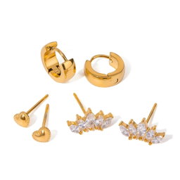 Glitz Marquise Zircon Ear Clip Earrings