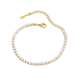 18K Gold 3MM Tennis Chain Bracelet