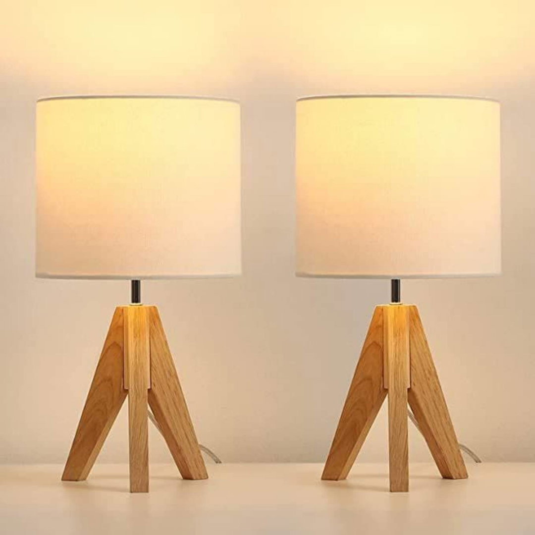 Wooden table lamp shade
