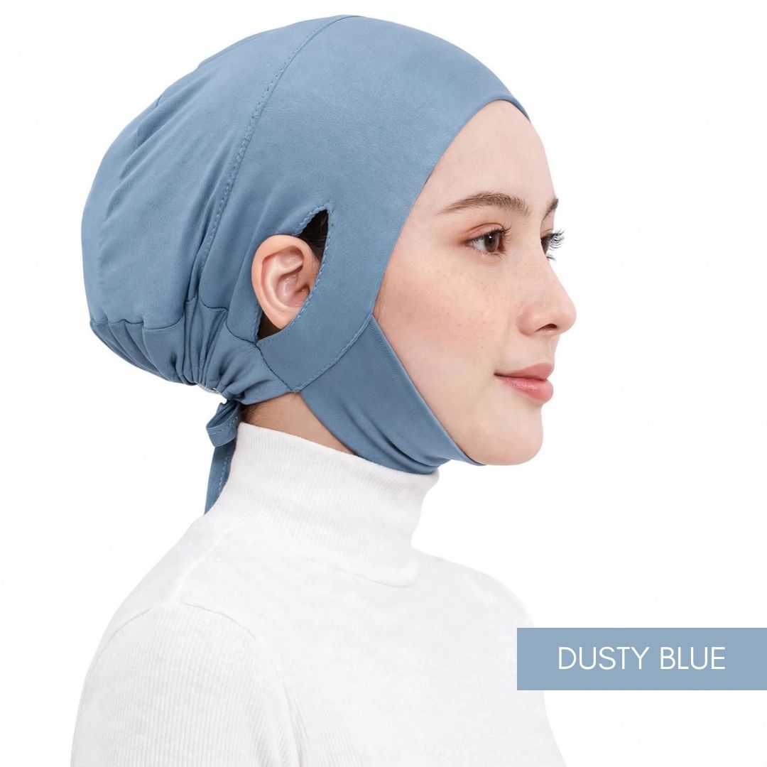 Inner Pro EarFit Berdagu Muslimah Exclusive - DUSTY BLUE