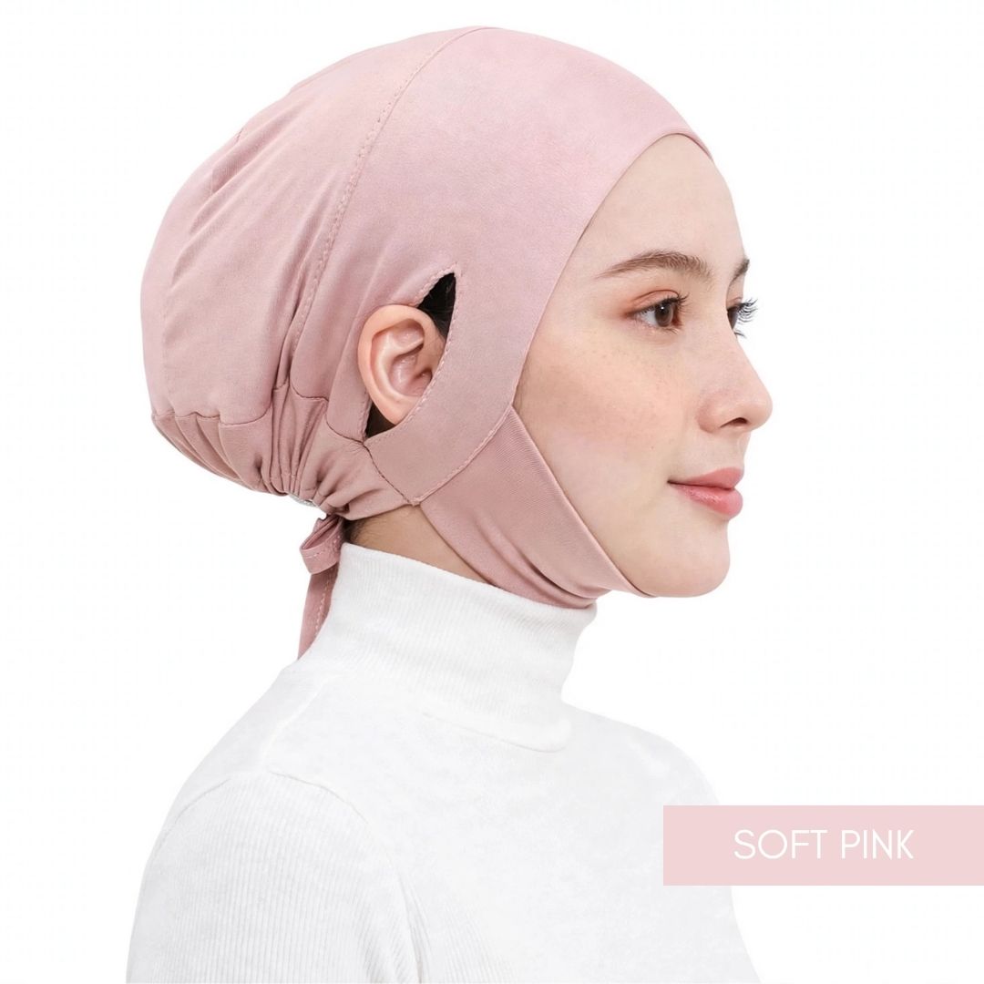 Inner Pro EarFit Berdagu Muslimah Exclusive - SOFT PINK