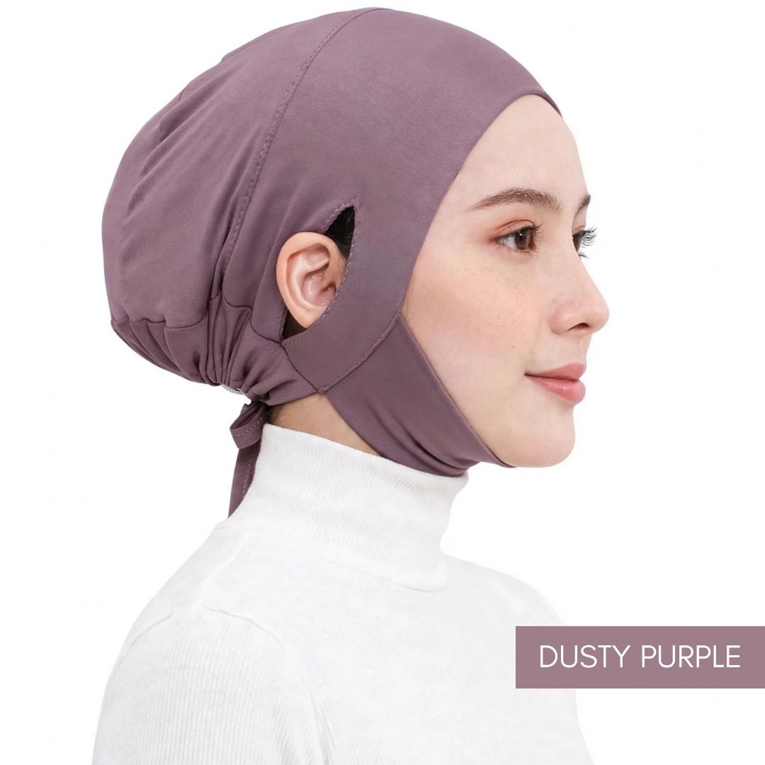 Inner Pro EarFit Berdagu Muslimah Exclusive - DUSTY PURPLE_0