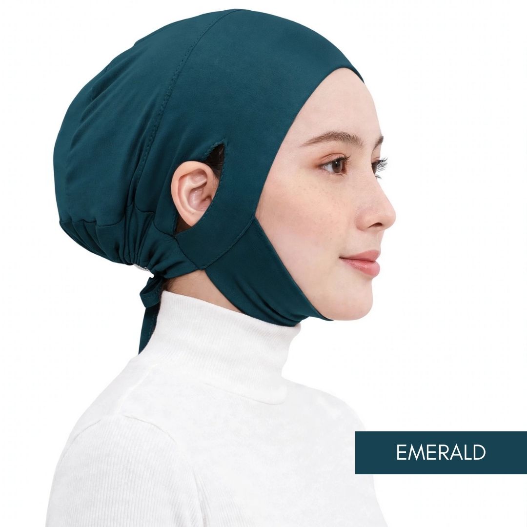 Inner Pro EarFit Berdagu Muslimah Exclusive - EMERALD