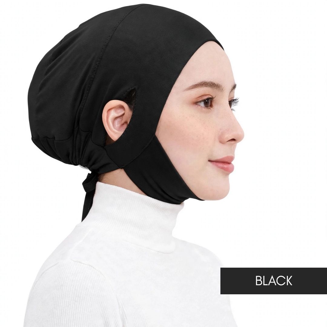 Inner Pro EarFit Berdagu Muslimah Exclusive - BLACK