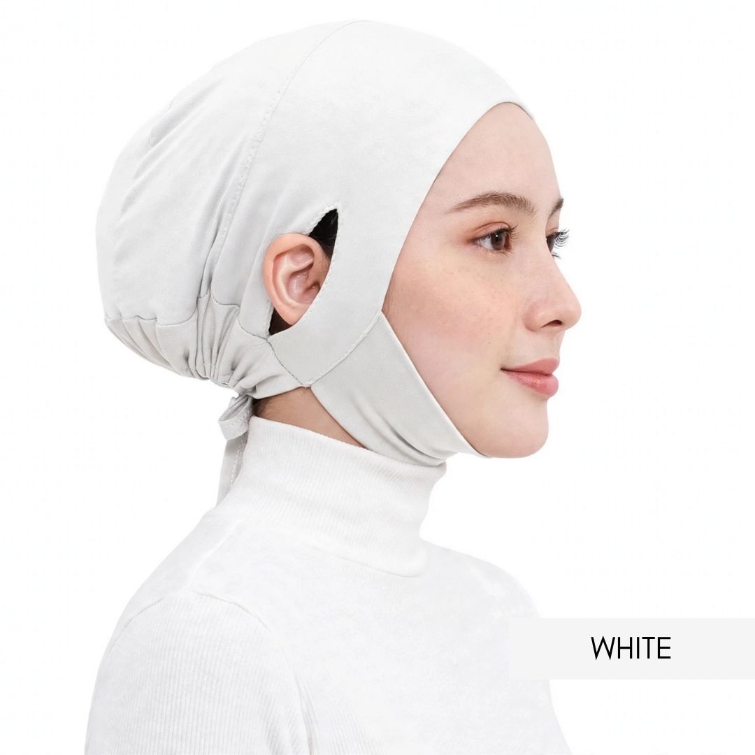 Inner Pro EarFit Berdagu Muslimah Exclusive - WHITE
