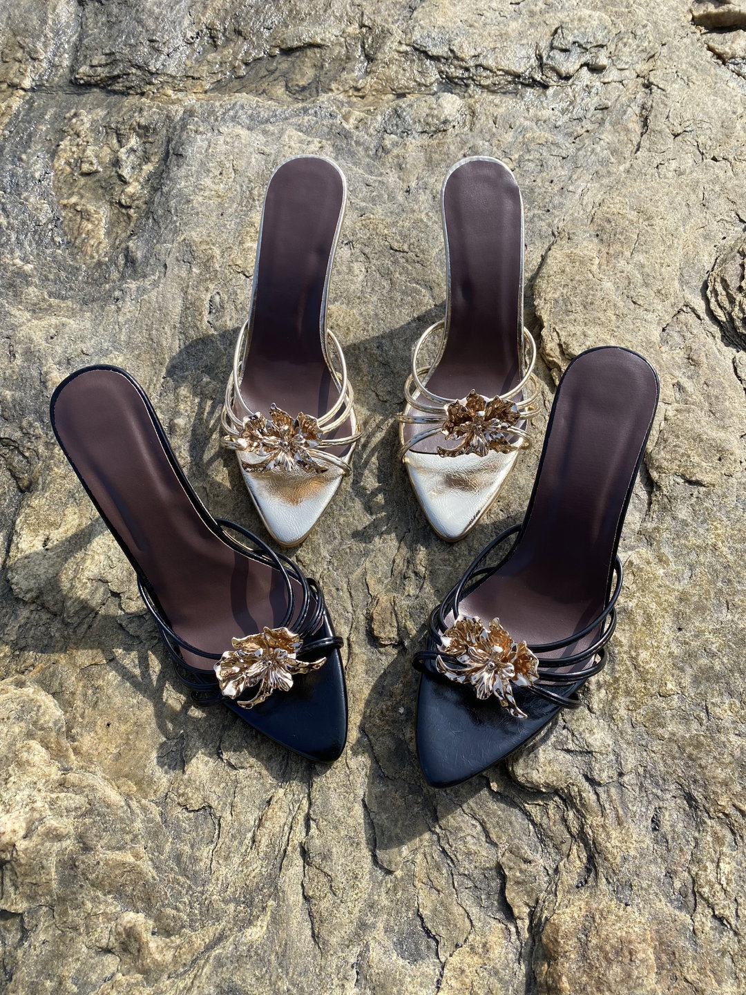 Strapped Stiletto Mules [Size 39 & 40]