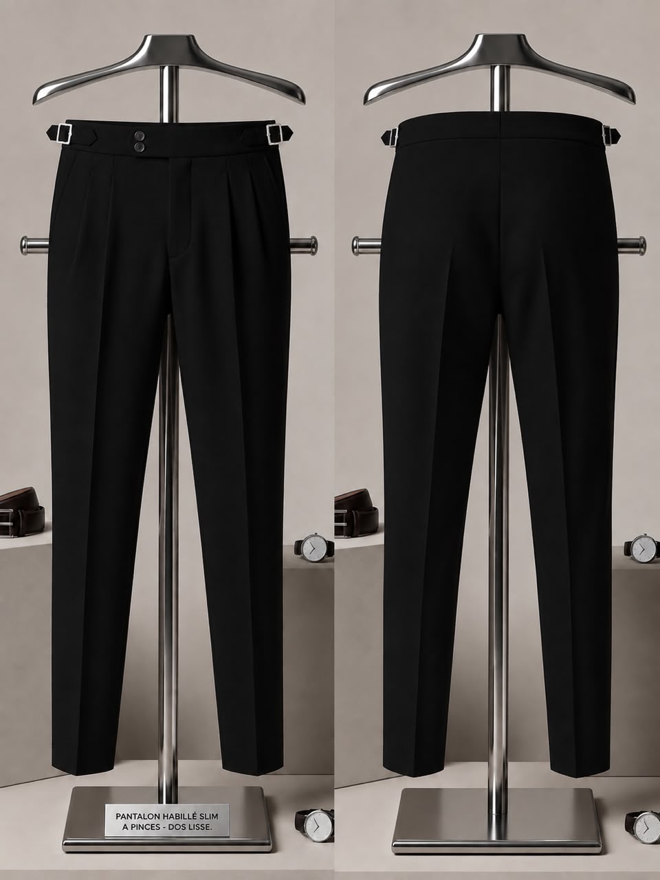 PANTALONS HOMME NOIR 