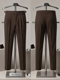 PANTALONS HOMME  MARRON FONCÉ 
