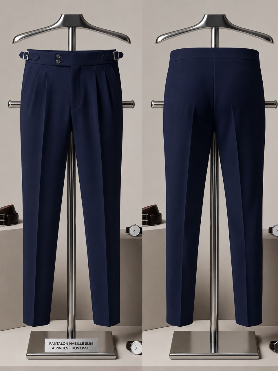 PANTALONS HOMME BLEU MARINE 
