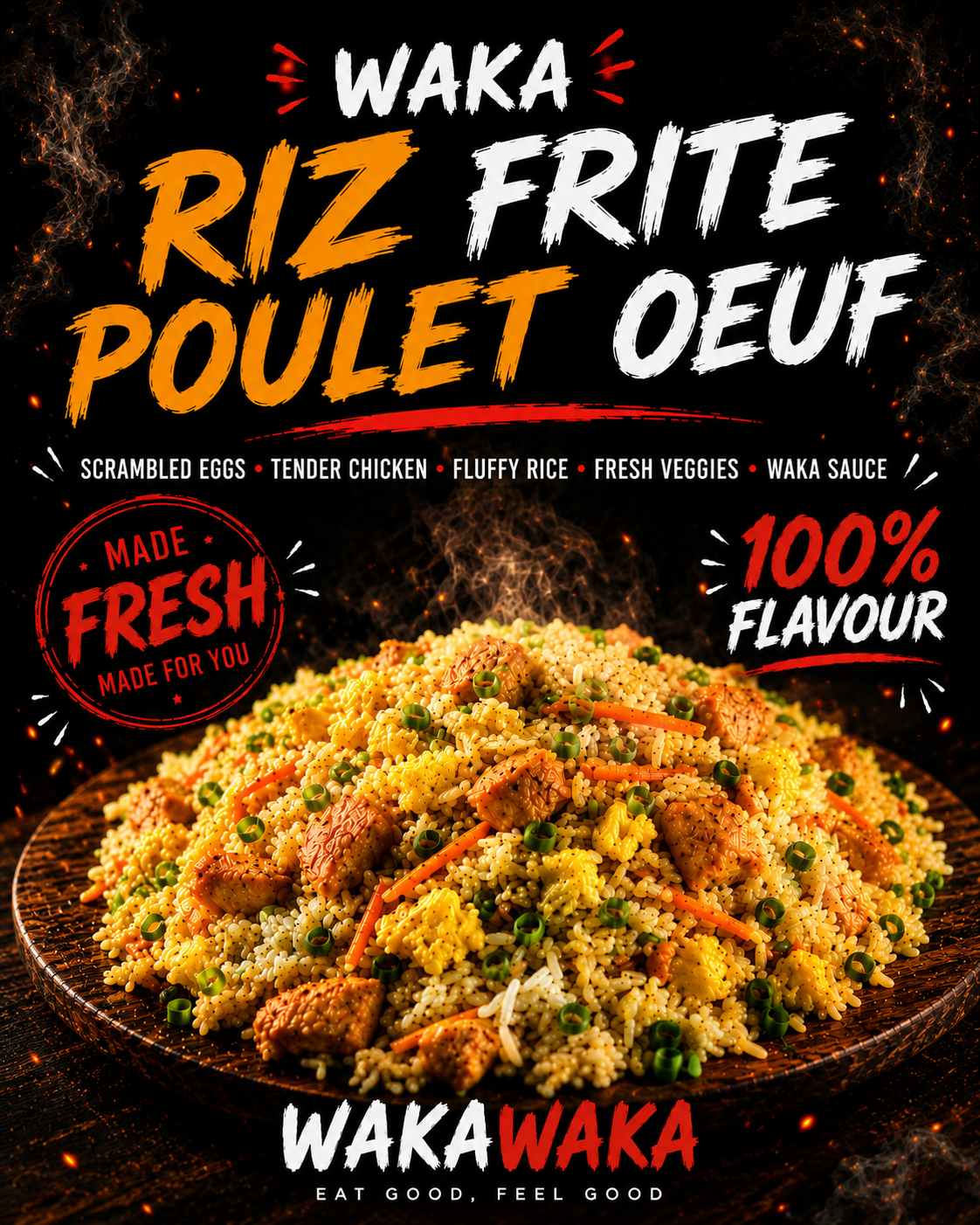 Riz Frite Poulet Oeuf_0