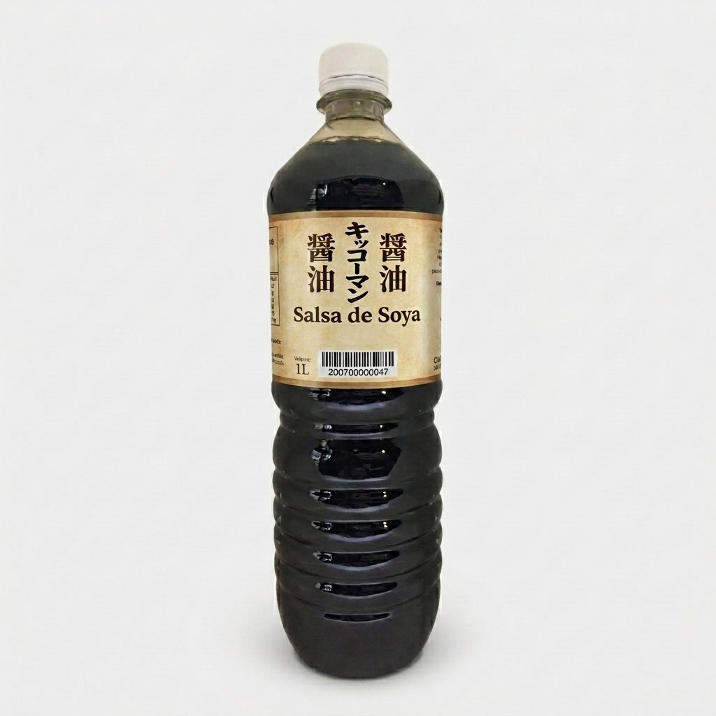 Salsa de Soya Kikkoman porcionada de 1L_0