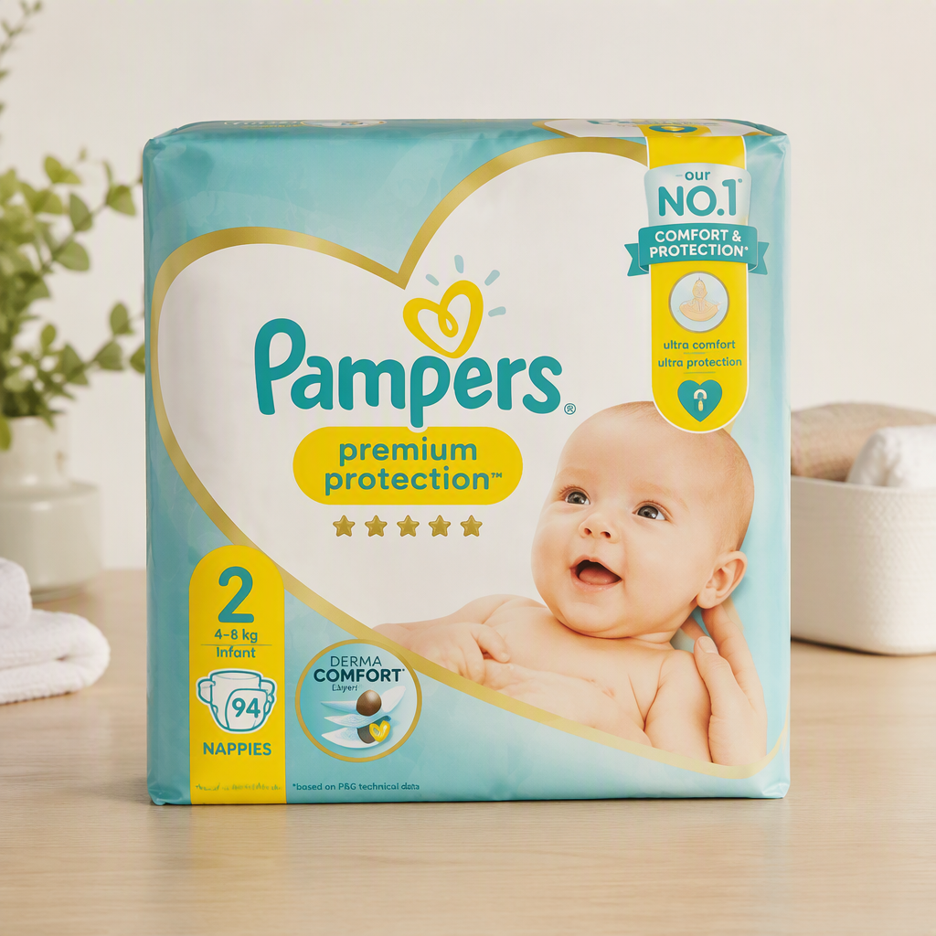 Pampers Nappies N2 4-8kg 94'S