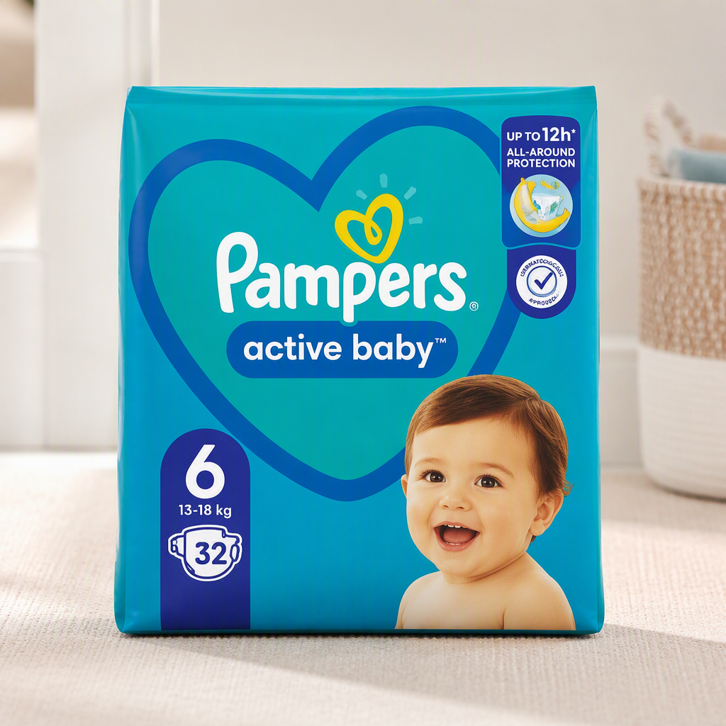 Pampers Active Baby No6 13-18kg 32'S