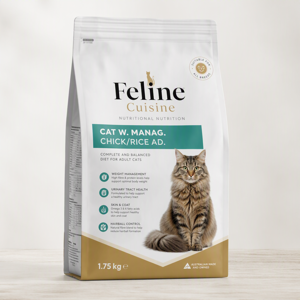 Feline Cuisine Cat W. Manag. Chick/Rice Ad. 1.75kg
