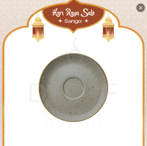 SANGO ORA CAPPUCCINO/TEA/COFFEE SAUCER 17CM PIRING TATAKAN KERAMIK PREMIUM_2
