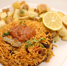  Jollof | Chips Diced Meat | Sauce 