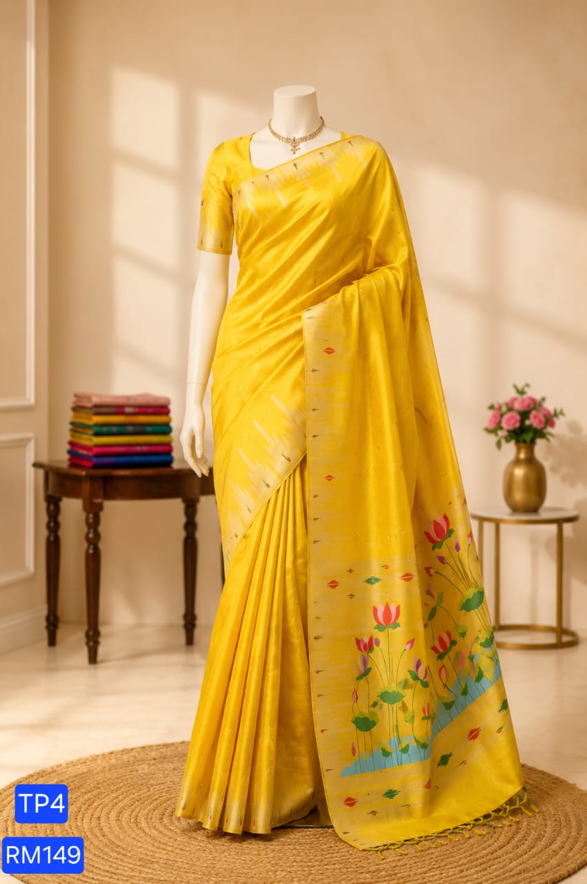 Tussar Paithani Saree